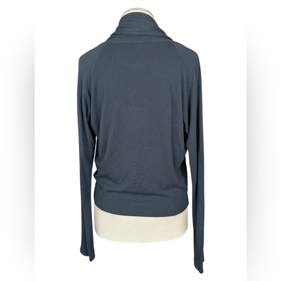 Aritzia Community Black Bamboo Wrap Cardigan - Picture 3 of 6